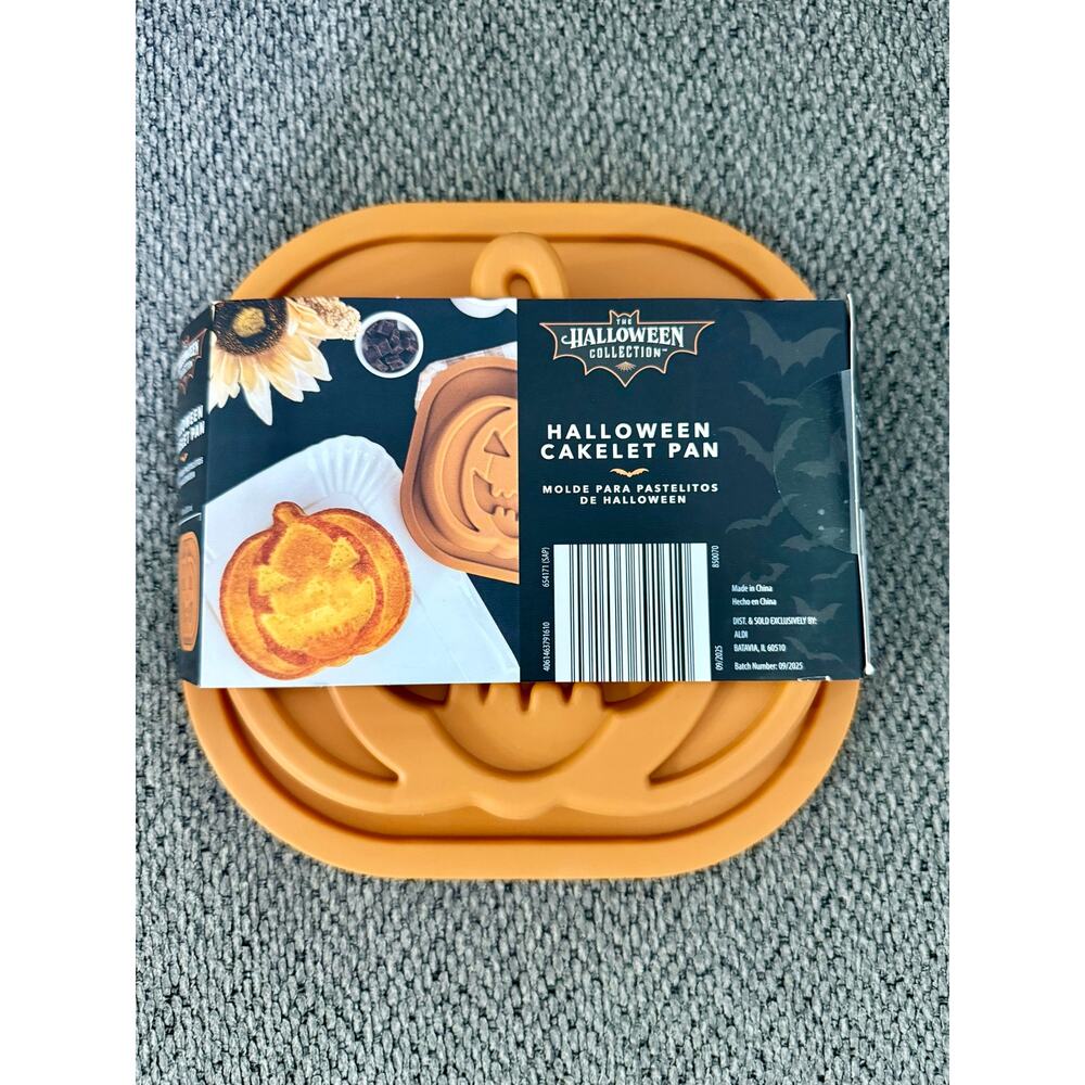 Halloween Pumpkin Cakelet Pan – Crofton Silicone Baking Mold - Picture 2 of 3